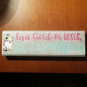 Hand painted wall decor